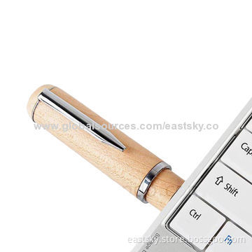 Custom Wood Pen Shape USB Drive, Deft Configuration, Shockproof and Moisture-proof, Wood and MetalNew
